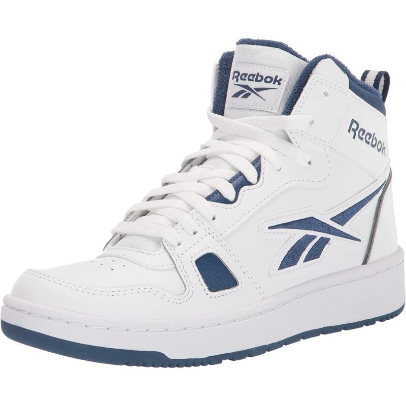 Reebok Unisex-Adult Resonator Mid Basketball Shoes(White/Batik Blue ...